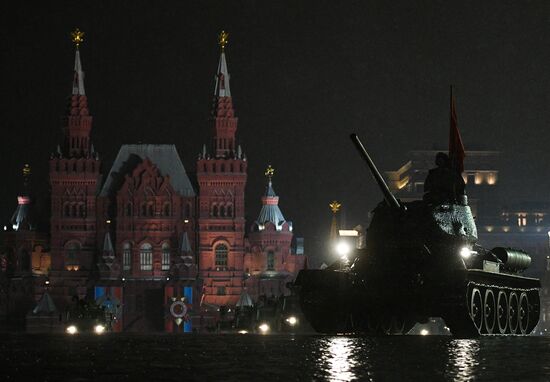 Victory Day Parade rehearsal on Red Square