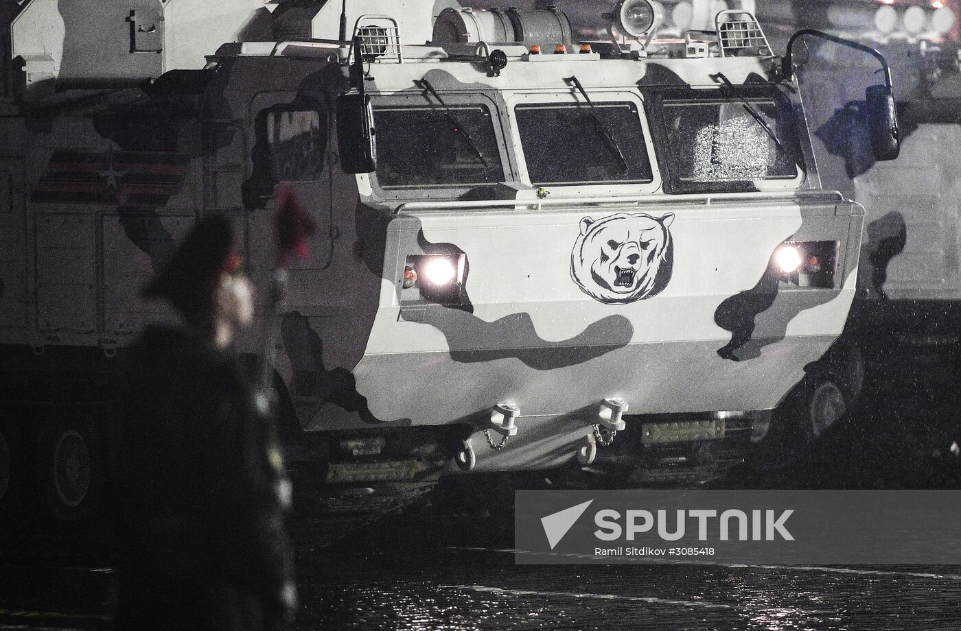 Victory Day Parade rehearsal on Red Square