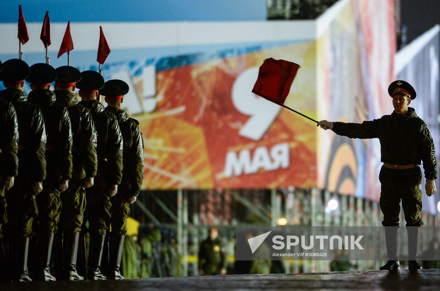 Victory Day Parade rehearsal on Red Square