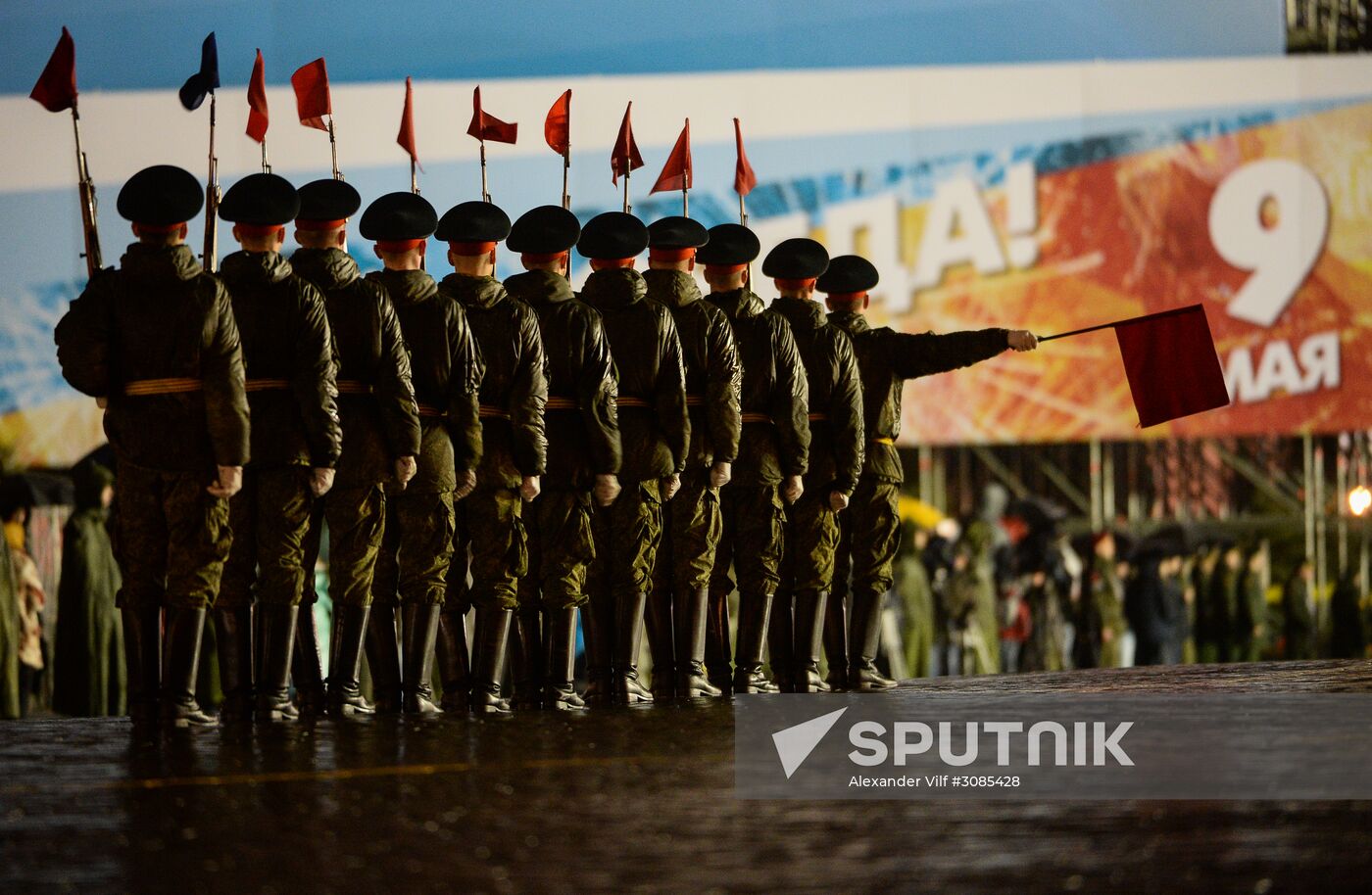 Victory Day Parade rehearsal on Red Square