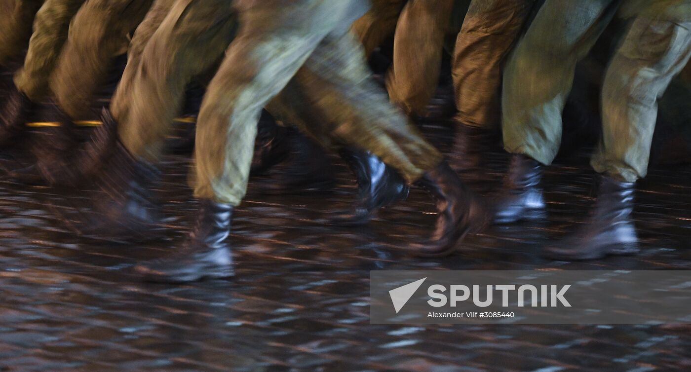 Victory Day Parade rehearsal on Red Square