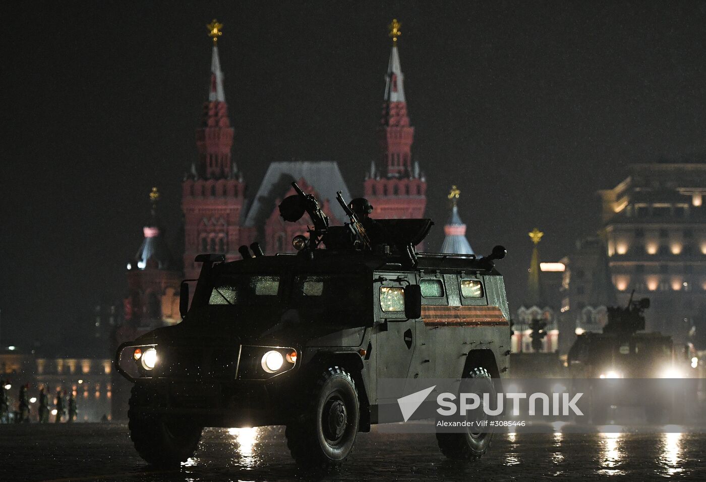 Victory Day Parade practice on Red Square