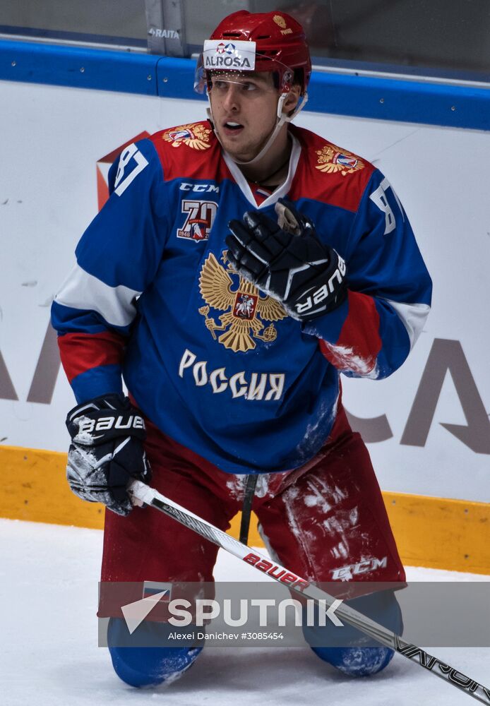 Ice hockey. Alrosa Cup. Norway vs. Russia