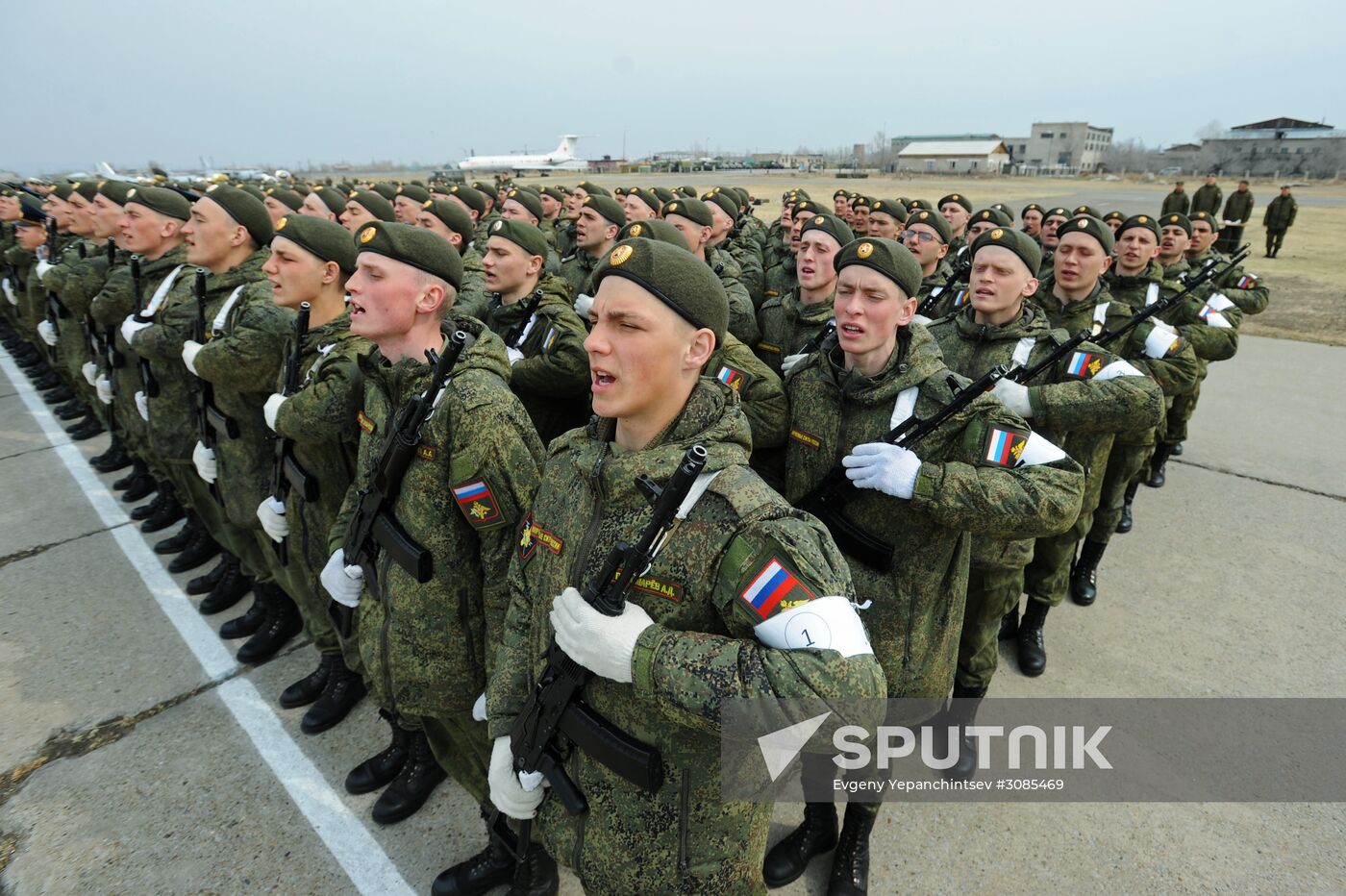 Victory Day Parade rehearsal in Chita