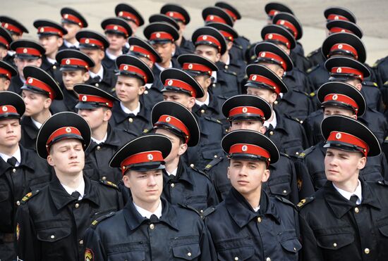 Victory Day Parade rehearsal in Chita