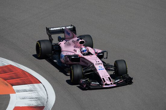 Car racing. Formula 1 Grand Prix of Russia. Free races. First session