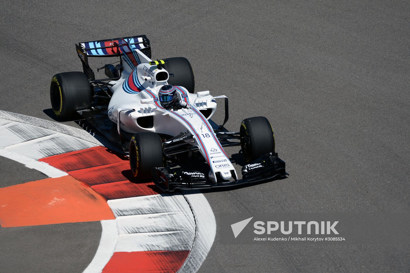 Car racing. Formula 1 Grand Prix of Russia. Free races. First session