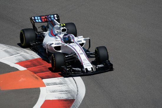 Car racing. Formula 1 Grand Prix of Russia. Free races. First session