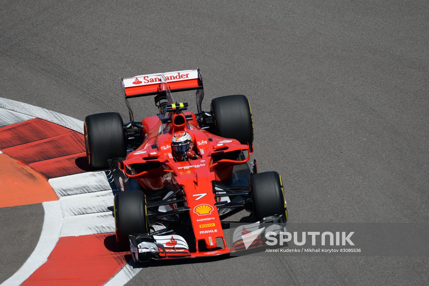 Car racing. Formula 1 Grand Prix of Russia. Free races. First session