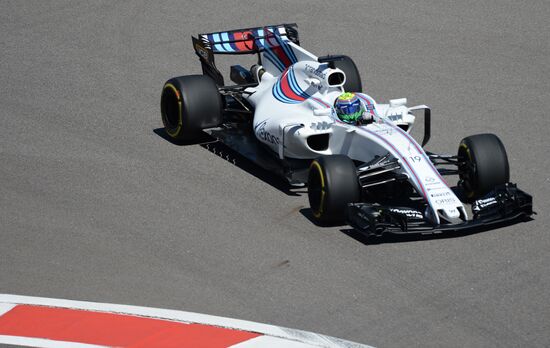 Car racing. Formula 1 Grand Prix of Russia. Free races. First session