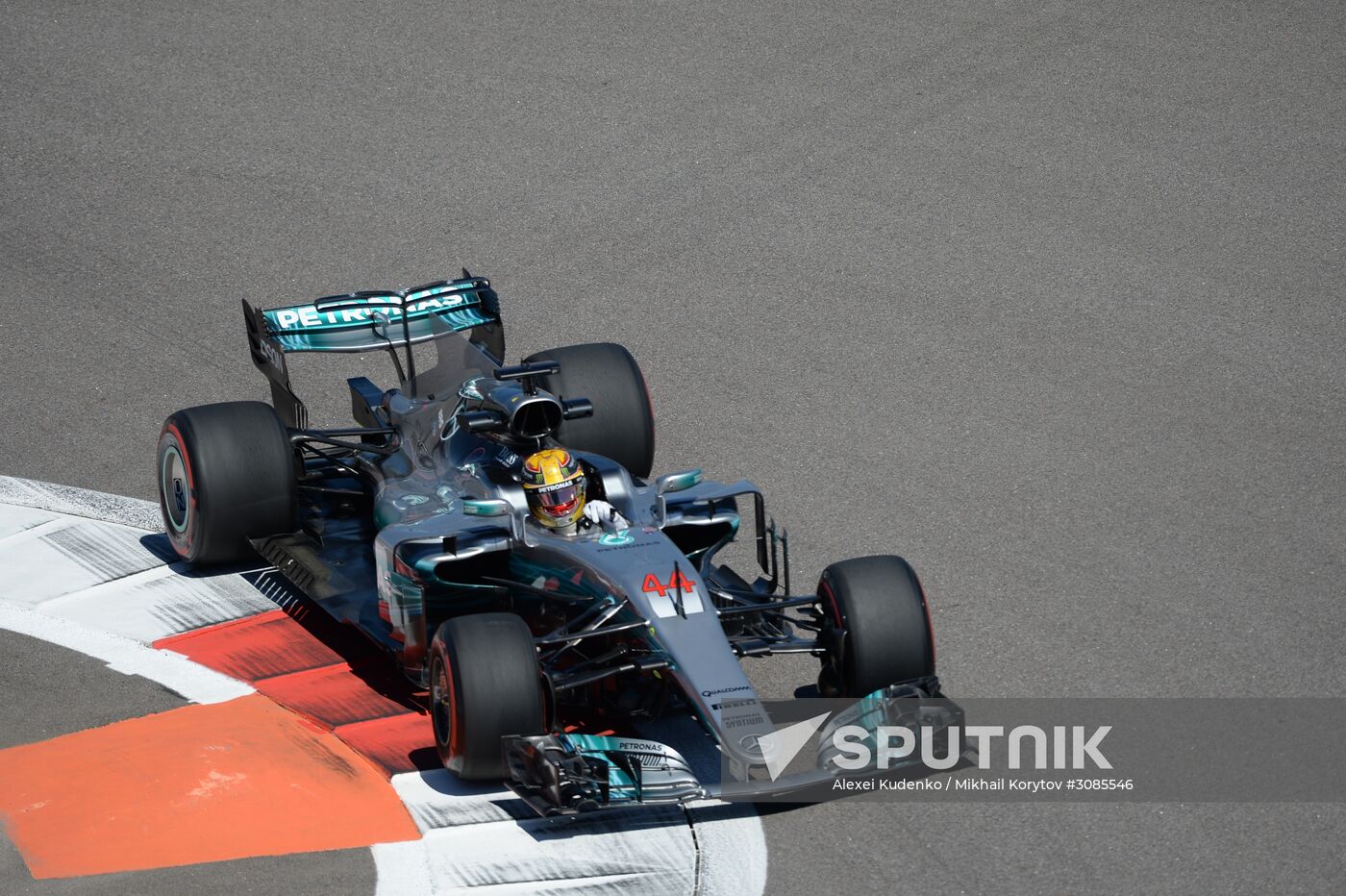 Car racing. Formula 1 Grand Prix of Russia. Free races. First session