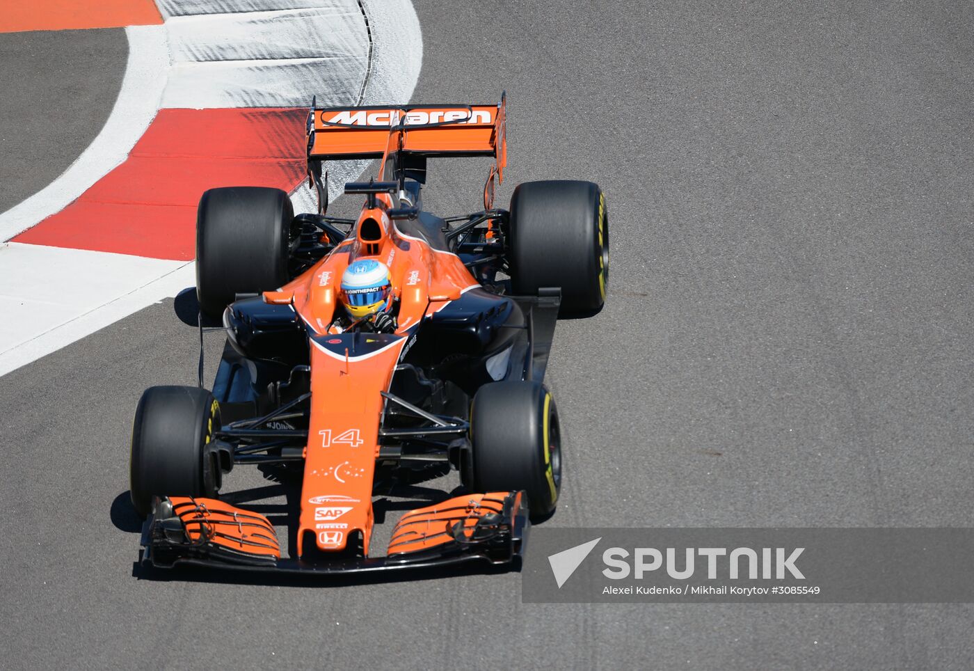 Car racing. Formula 1 Grand Prix of Russia. Free races. First session