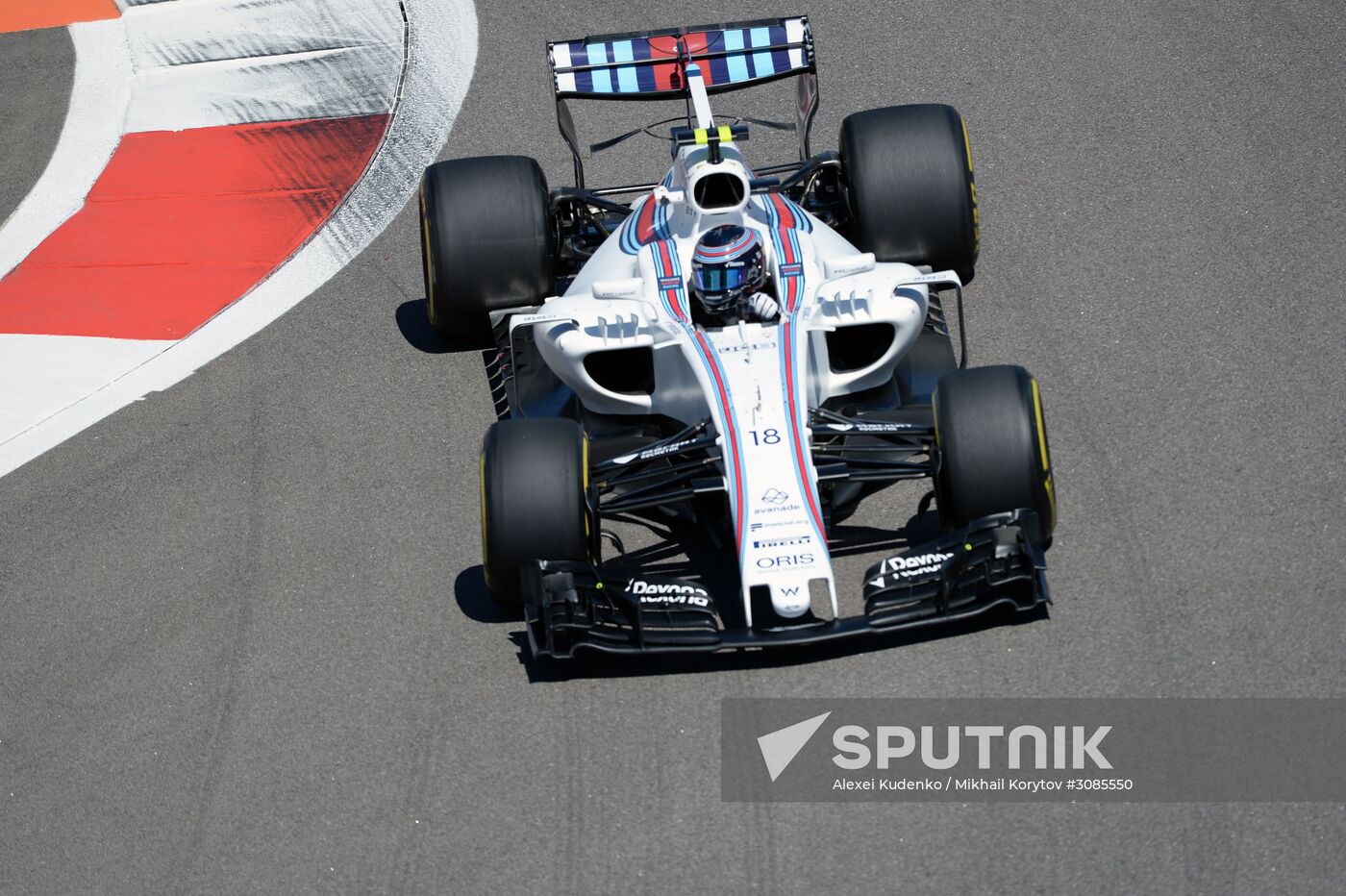 Car racing. Formula 1 Grand Prix of Russia. Free races. First session
