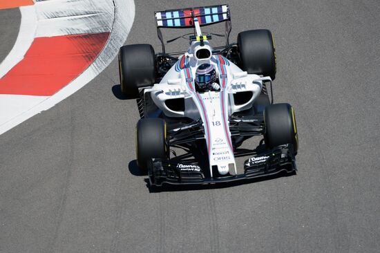 Car racing. Formula 1 Grand Prix of Russia. Free races. First session