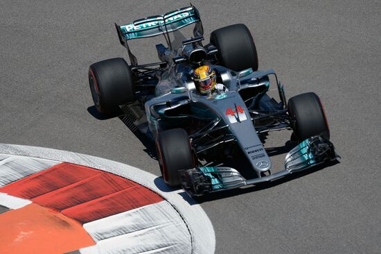 Car racing. Formula 1 Grand Prix of Russia. Free races. First session