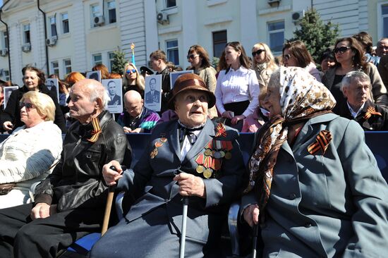 Pobeda retro train arrives in Rostov-on-Don