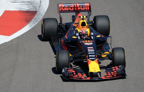 Car racing. Formula 1 Grand Prix of Russia. Free races. First session