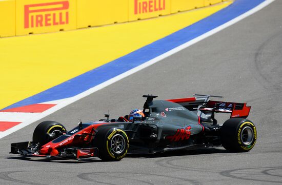 Car racing. Formula 1 Grand Prix of Russia. Free races. First session