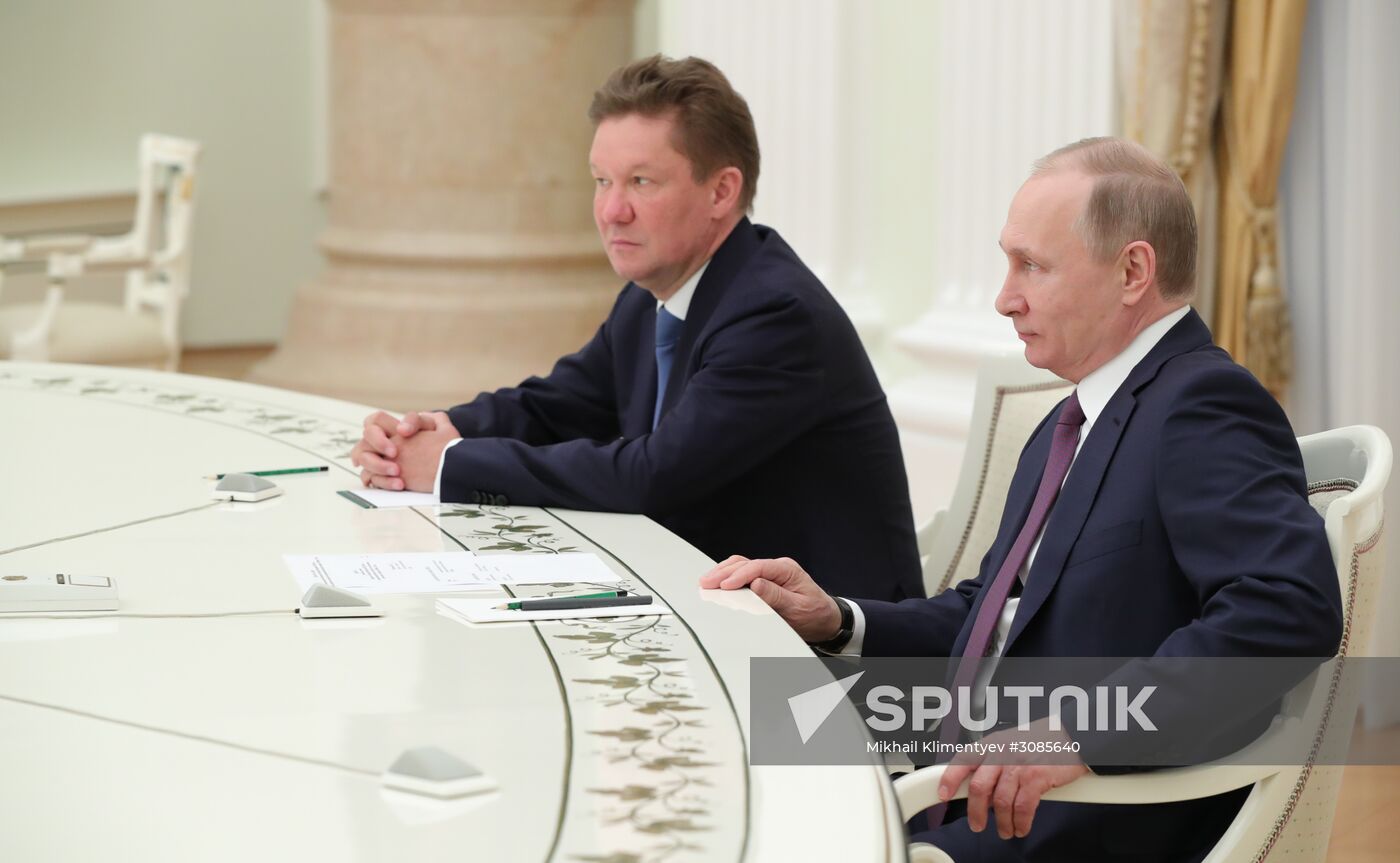 President Putin meets with OMV AG CEO Rainer Seele