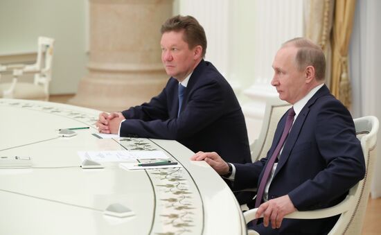 President Putin meets with OMV AG CEO Rainer Seele