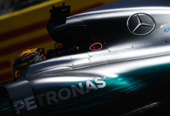 Car racing. Formula 1 Grand Prix of Russia. Free races. First session