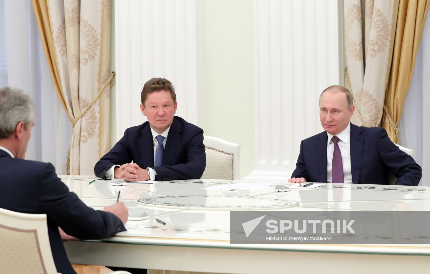 President Putin meets with OMV AG CEO Rainer Seele
