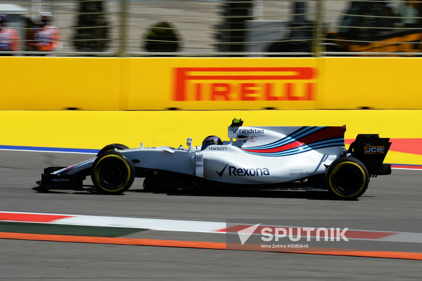 Car racing. Formula 1 Grand Prix of Russia. Free races. First session