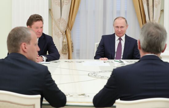 President Putin meets with OMV AG CEO Rainer Seele