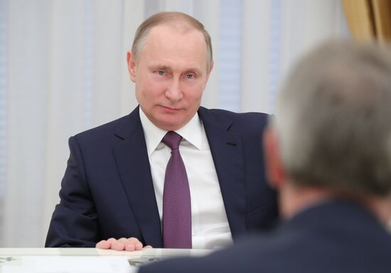 President Putin meets with OMV AG CEO Rainer Seele