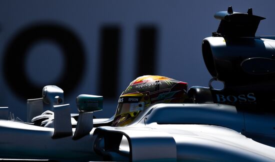 Car racing. Formula 1 Grand Prix of Russia. Free races. First session