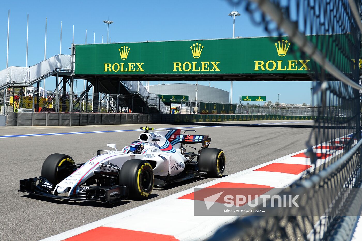 Car racing. Formula 1 Grand Prix of Russia. Free races. First session
