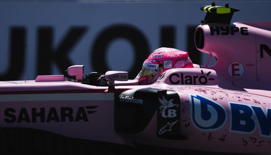 Car racing. Formula 1 Grand Prix of Russia. Free races. First session