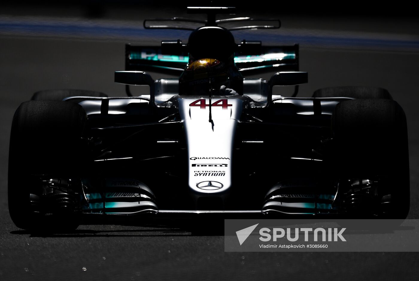 Car racing. Formula 1 Grand Prix of Russia. Free races. First session