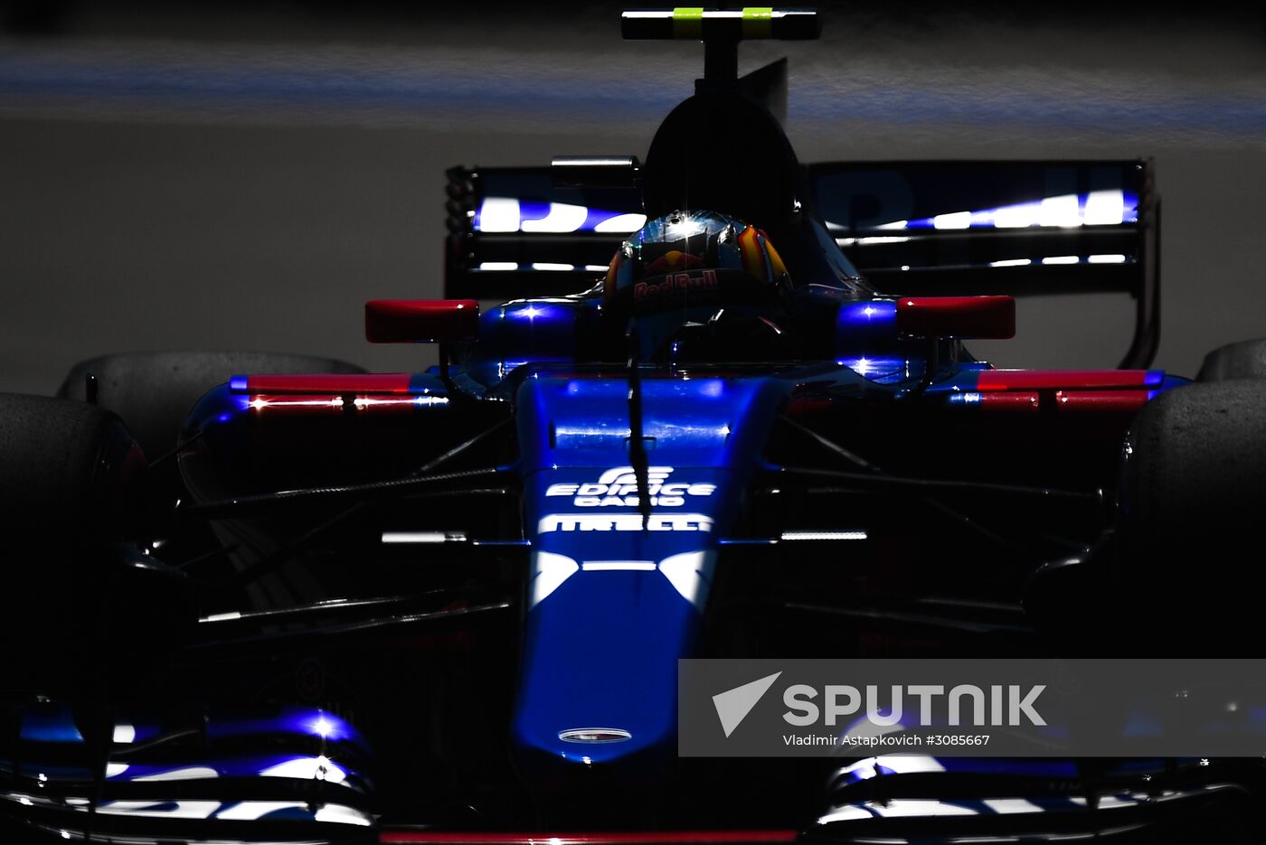 Car racing. Formula 1 Grand Prix of Russia. Free races. First session