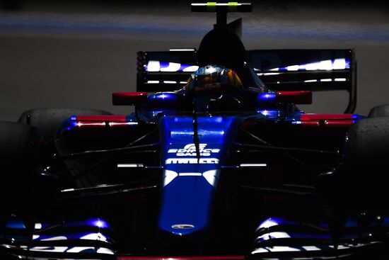 Car racing. Formula 1 Grand Prix of Russia. Free races. First session
