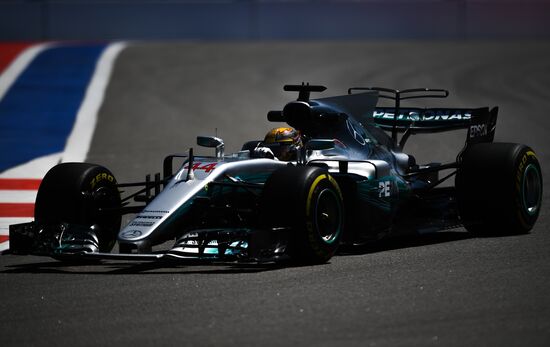Car racing. Formula 1 Grand Prix of Russia. Free races. First session