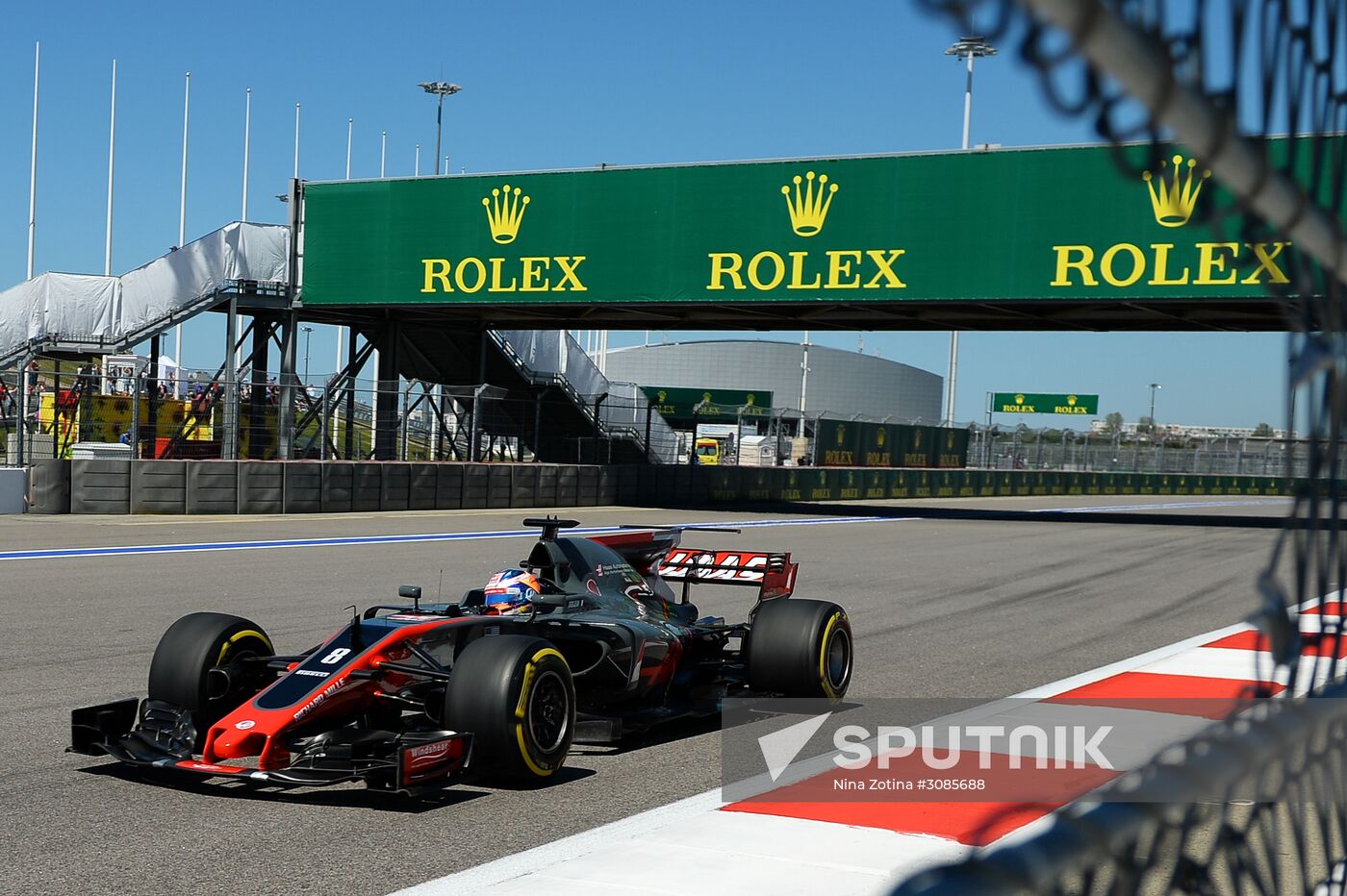 Car racing. Formula 1 Grand Prix of Russia. Free races. First session
