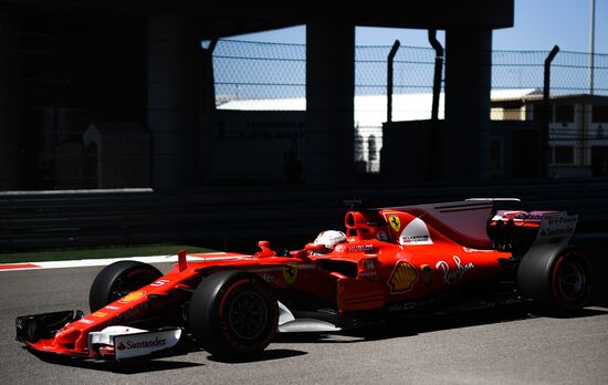 Car racing. Formula 1 Grand Prix of Russia. Free races. First session