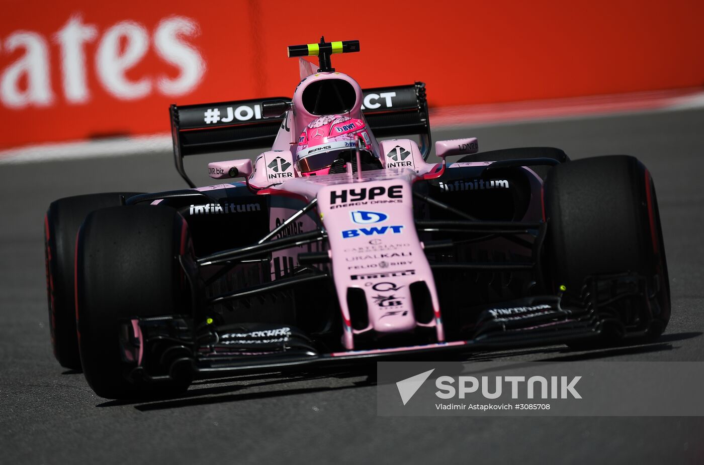 Car racing. Formula 1 Grand Prix of Russia. Free races. First session