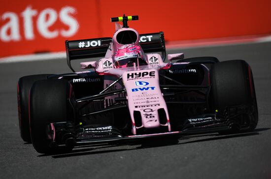 Car racing. Formula 1 Grand Prix of Russia. Free races. First session