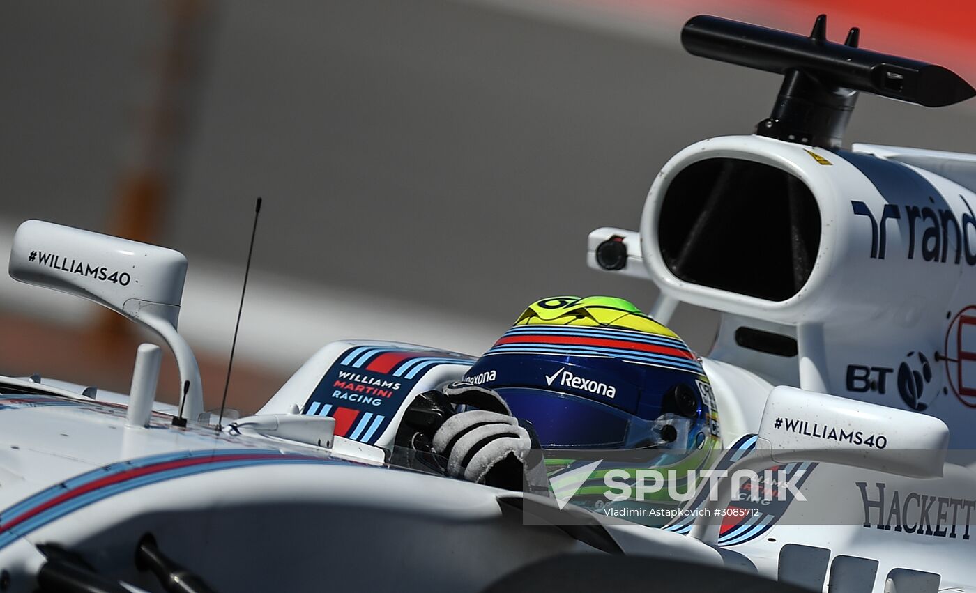 Car racing. Formula 1 Grand Prix of Russia. Free races. First session