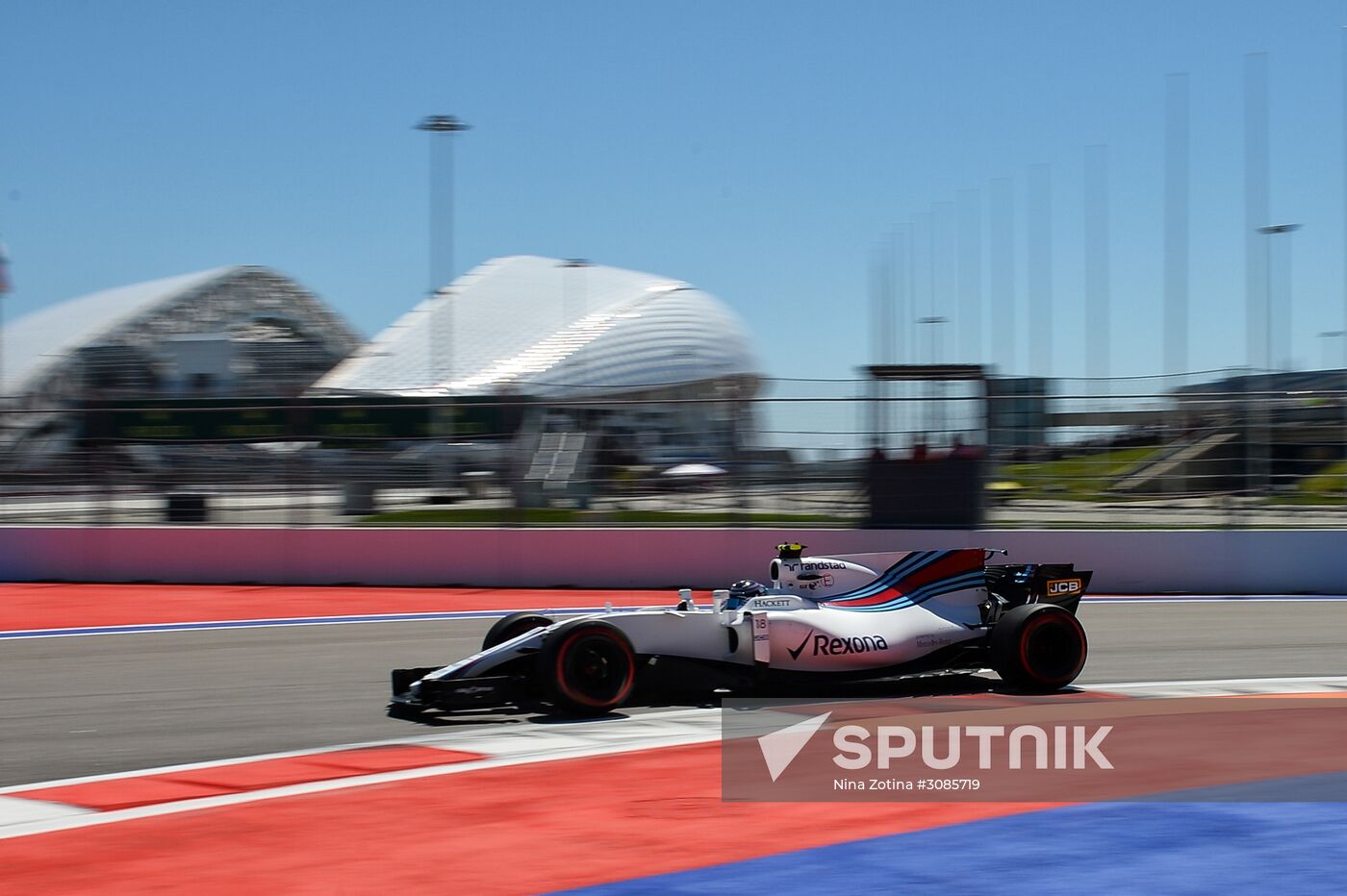 Car racing. Formula 1 Grand Prix of Russia. Free races. First session