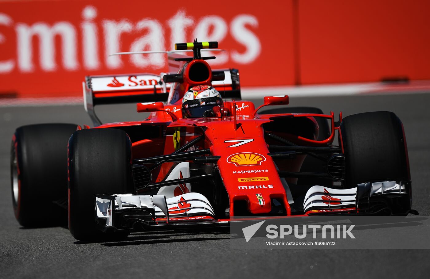 Car racing. Formula 1 Grand Prix of Russia. Free races. First session