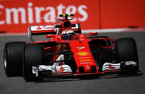 Car racing. Formula 1 Grand Prix of Russia. Free races. First session