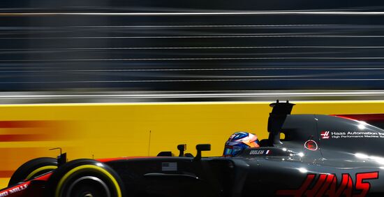 Car racing. Formula 1 Grand Prix of Russia. Free races. First session