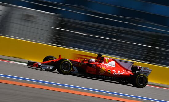 Car racing. Formula 1 Grand Prix of Russia. Free races. First session