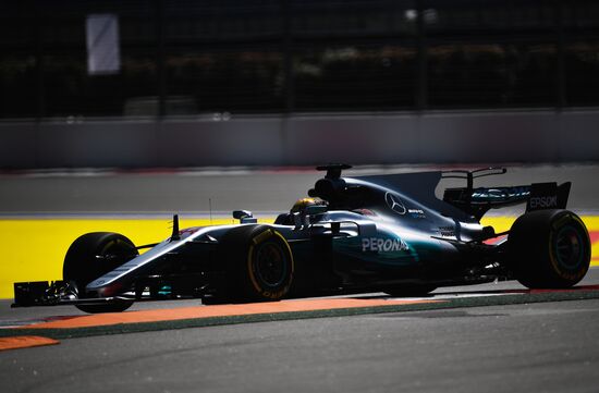 Car racing. Formula 1 Grand Prix of Russia. Free races. First session