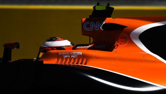 Car racing. Formula 1 Grand Prix of Russia. Free races. First session