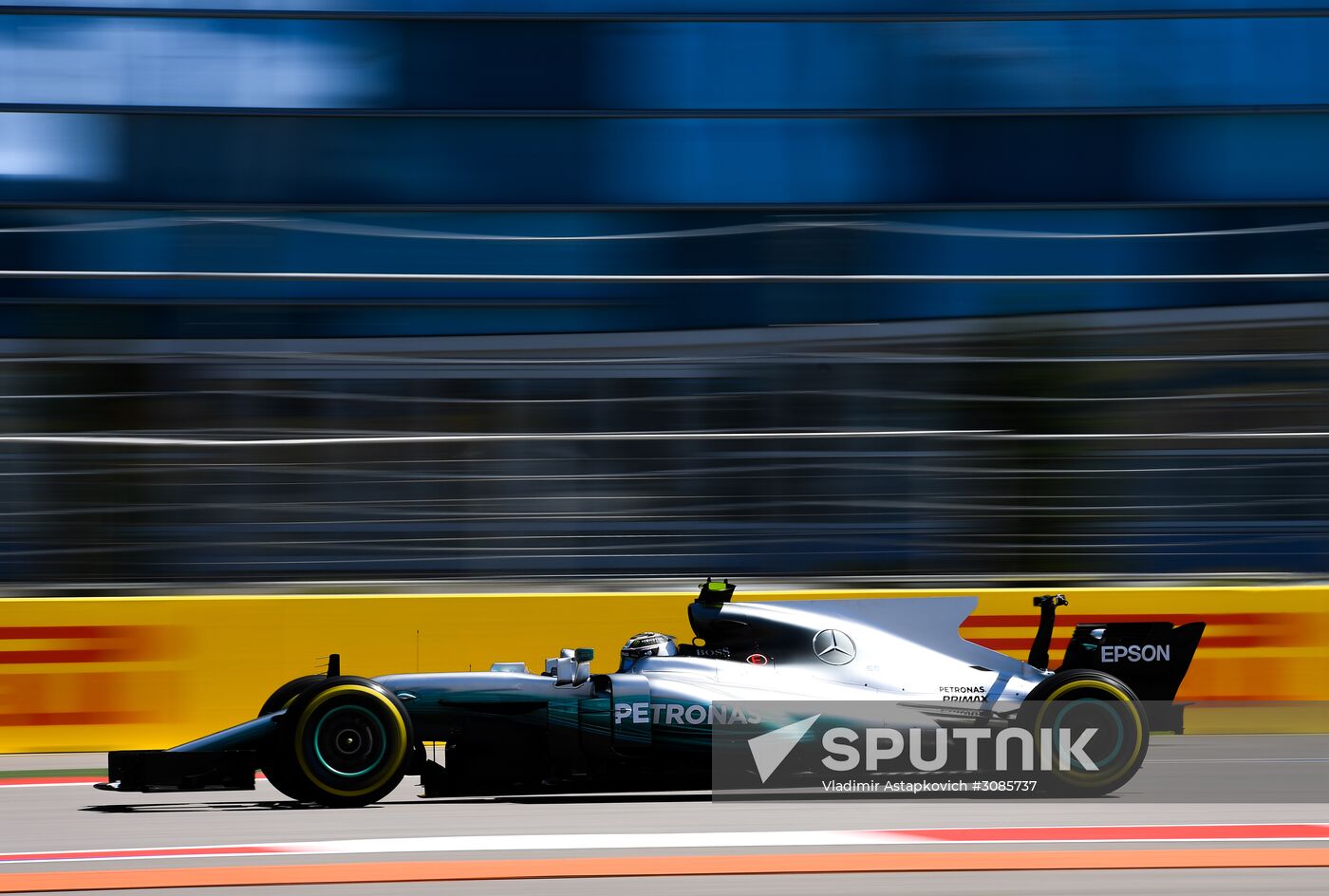 Car racing. Formula 1 Grand Prix of Russia. Free races. First session