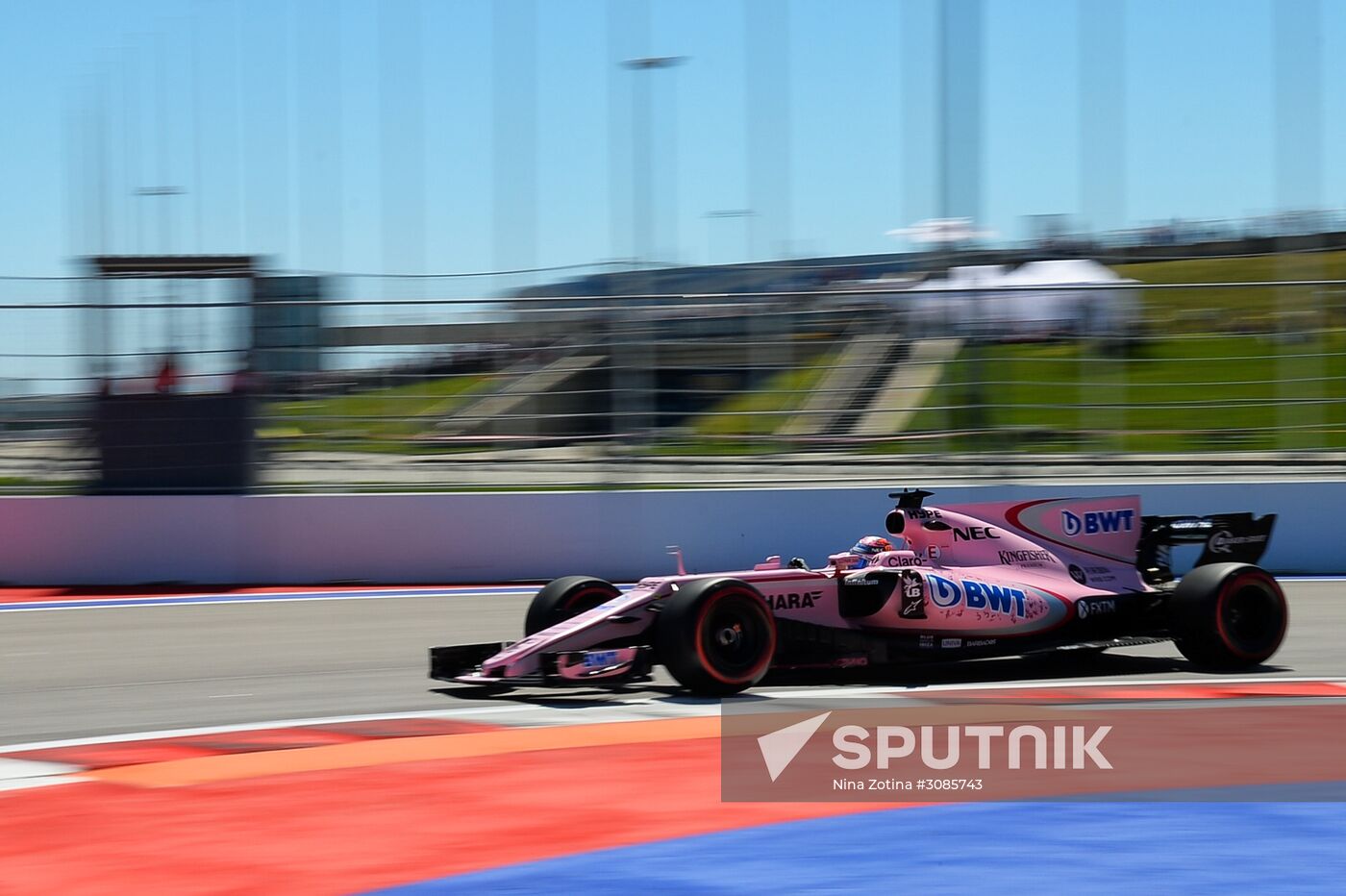 Car racing. Formula 1 Grand Prix of Russia. Free races. First session